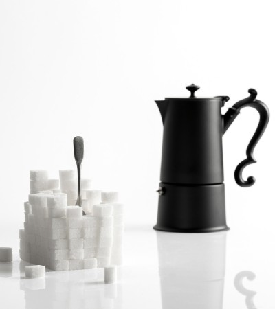 Lady Anne Black Caffettiera Espresso progettata da Lara Caffi