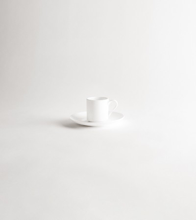 Aida Coffee Cup 10 cl with Saucer | Fine Bone China