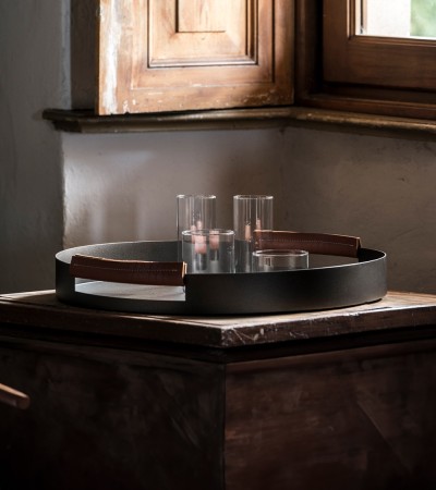 Live/Ly | Tray w/ Leather Handles