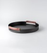 Live/Ly | Vassoio con manici in cuoio